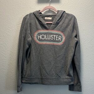 Hollister women’s gray hoodie Size L gently used